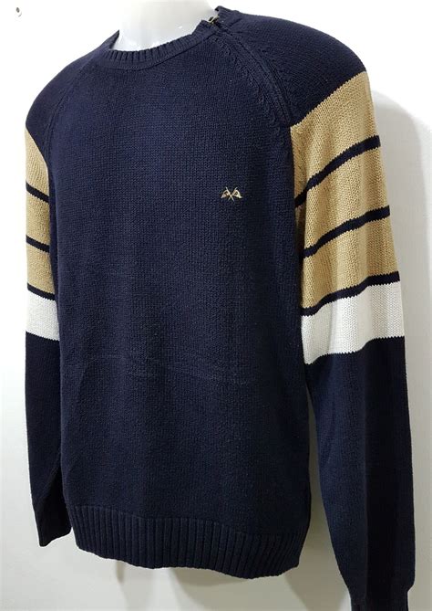 vintage 90s burberry stripped sweater|Vintage 90s Burberry Made in USA Striped Crewneck Sweater .